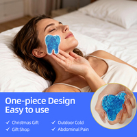 Bingzhen Compresse de gel chaud/froid réutilisable en forme de dent pour la physiothérapie et le soulagement des douleurs dentaires