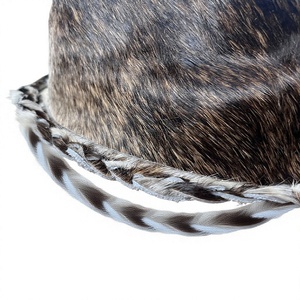 Chapeau de cowboy à large bord en laine 100% marron imprimé numériquement - Unisexe Adulte Décontracté Extérieur Quatre Saisons GENERSA SPORTS 50-52cm - Product Image 6