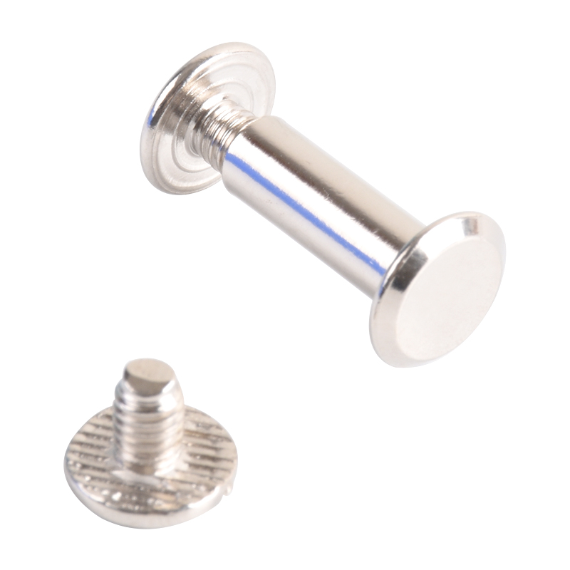 Высококачественные винтовые заклепки Chicago для кожаного ремесла с никелевым покрытием