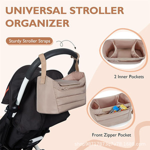 Sac fourre-tout maternité matelassé multifonctionnel élégant 2025 avec étui à sucette, organisateur de poussette, sac à couches pour maman et bébé, sac d'hôpital - Product Image 3