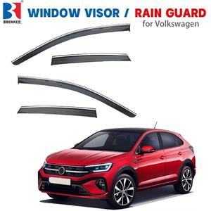 Deflectores de Insectos y Protectores de Lluvia para Ventanas de Auto Benke para Volkswagen Taigo 2021-2024 - PC Moldeado por Inyección de Primera Calidad con Cinta 3M - Product Image 1