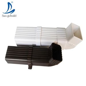 Gouttière personnalisée Matériau de toiture Gouttière extérieure moderne en <span class=keywords><strong>PVC</strong></span> blanc Système de drainage Gouttière en plastique - Product Image 5
