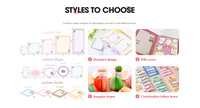Bloc-notes adhésifs coréens Kawaii, bloc-notes adhésifs personnalisés, blocs-notes imprimés Kawaii