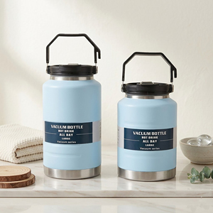 Bottiglie d'Acqua di Grande Capacità 50oz 67oz con Incisione Laser Personalizzata, Thermos in Acciaio Inox, Facili da Trasportare, Bottiglie per Campeggio - Product Image 4