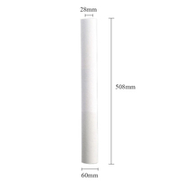 Nouvelle cartouche filtrante en polypropylène pour sédiments d'eau industrielle 10 pouces 1 micron, haute efficacité, blanche, pour réservoir sous pression