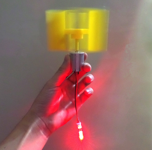 미니 풍력 터빈 발전기 DC 모터 LED <span class=keywords><strong>DIY</strong></span> 키트 세트 어린이 조립 장난감 - Product Image 5