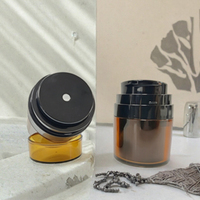 Pot cosmétique sans air Amber AS, pot à crème sous vide, couleur personnalisée, conteneur recyclable pour sérum, lotion, soin de la peau