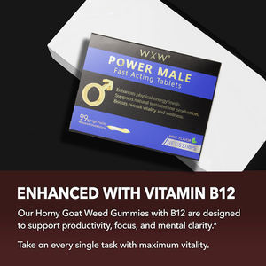 WXW Maxdrive Stock Supplément d'amélioration pour hommes Vitamines Énergie Papier Menthe Film Boost Pilules de racine de Maca Usage adulte - Product Image 5