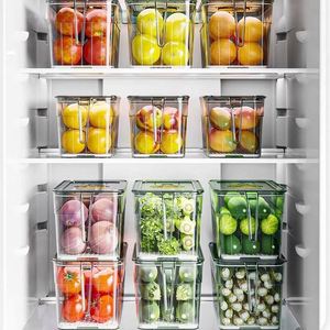 Conteneurs de stockage alimentaire en plastique hermétiques pour la conservation des aliments frais, bacs de congélation, boîtes, organisateurs de réfrigérateur, cartons pour la cuisine - Product Image 4