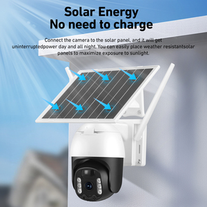 Cámara Solar PTZ Ubox ZCVISION, Audio Bidireccional Fluido, Visión Nocturna en Color, Cámara CCTV, Sistema de Vigilancia con Energía Solar - Product Image 5