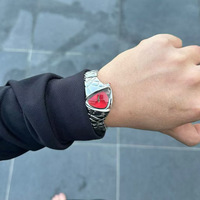 Montre Homme Personnalisée Forme Serpent Irrégulière Écailles de Dragon Bracelet en Alliage Montre à Quartz Étanche Cadran Triangulaire Montres-Bracelets (WA574)