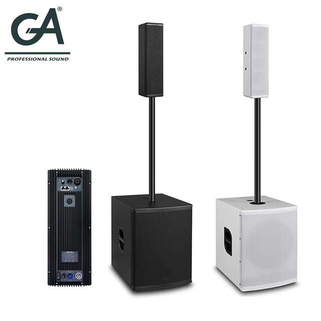 High Quality 4*3" Active Column Professional Speakers Sound System for Stage Performance