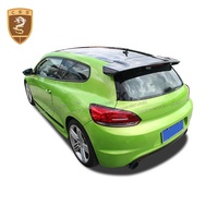 Modification du véhicule Vote en fibre de carbone véritable aileron d'aile arrière de toit pour Vw Scirocco