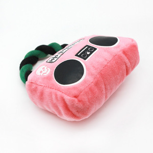 Wholesale Luxury Durable Interactive Squeaky Pet Chew Toys Hot Dog Radio Cell Phone <b>Plush</b> Dog Toys - Product Image 6