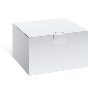 Boîtes cadeaux de bijoux en carton blanc Boîtes en papier blanches d'emballage pliantes pour bougies une petite boîte en papier fin - Product Image 1