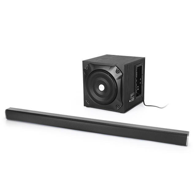 Wireless Home Theater Audio System with TV Bar Subwoofer Compatible with Computer & Mobile Phone-USB Optical AUX Speakers