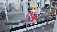 Máquina de Llenado de Gránulos de Sal Marina de 600 Bolsas/H, Máquina de Empaquetado de Sal Comestible en Bolsas Pesadas, Máquina Semiautomática de Llenado de Sacos Abiertos