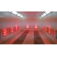 Cabine de peinture gonflable rétractable à infrarouge halogène à ondes courtes économique UE-780 certifiée CE, en promotion