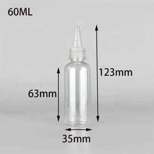 Flacon compte-gouttes rond de 30 ml et 60 ml pour huile capillaire douce pour animaux de compagnie, avec applicateur à presser et couvercle distributeur à ouverture rotative - Product Image 5