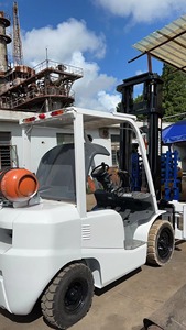 Original 2023 Used TCM 3 Ton gasoline LPG engine Forklift Triple Mast Cheap for Sale Container <b>Handling</b> - Product Image 6