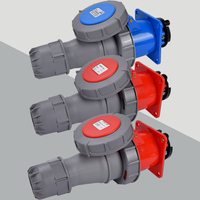 Prise et fiche industrielles mâles et femelles durables IP67 3/4/5P 63A 125A 220V/380V/415V, norme IEC 60309 avec certification CE