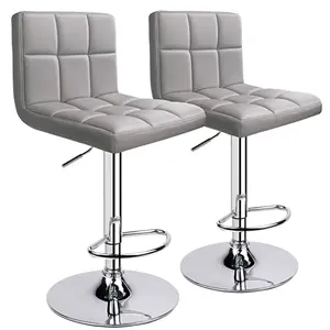 Fashionable High-end Cafe Restaurant Living Room High Bar Stool With Footrest And Backrest