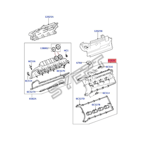 用于路虎神行者 (L314) 神行者<span class=keywords><strong>2</strong></span> (L359) 的高质量发动机零件凸轮轴盖LR032081 LR113202 LR010784 - Product Image 2
