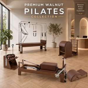 Ensemble d'équipements de studio de Pilates en bois de noyer : Reformer, Cadillac, Ladder Barrel, Wunda Chair, Correcteur de colonne vertébrale – Qualité commerciale supérieure - Product Image 1