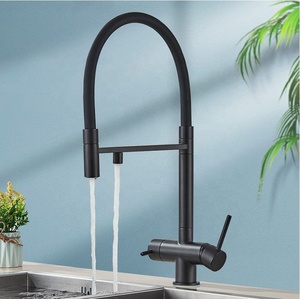 Grifo de cocina personalizado Matt Black Friday, grifo mezclador de cocina extraíble de 3 vías de acero inoxidable 304, grifo de filtro 3 en 1 - Product Image 2