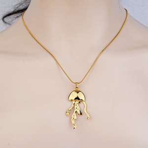 Collar con Colgante de Medusa Chapado en Oro 304 316, Cadena de Serpiente de Aleación, Diseño de Animal Bonito Unisex, Joyería para Uso Diario - Product Image 3