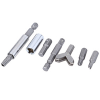 Ensemble de 100 embouts de sécurité pour boîte à outils, embouts de tournevis en U, embouts de tournevis multi-tailles, embouts de tournevis pentagonaux