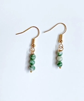 Pendientes de Cristal de Cuarzo Natural Hechos a Mano para Mujer, Estilo Candelabro, Minimalistas, para Uso Diario