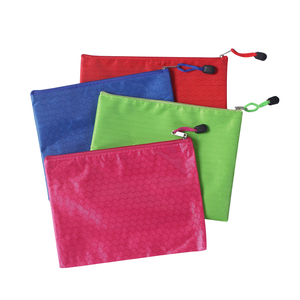 Chất lượng cao A4 thư mục PVC tập tin Túi bóng đá không thấm nước mô hình tài liệu Pouch dây kéo đầy màu sắc túi tài liệu tập tin cho các tài liệu - Product Image 5