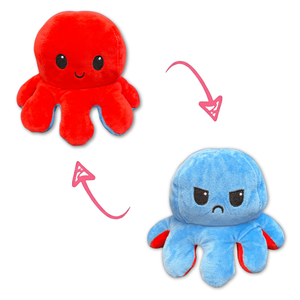 <span class=keywords><strong>Peluche</strong></span> poulpe réversible originale, poulpe à humeur changeante, <span class=keywords><strong>peluche</strong></span> en coton PP doux, coussin pour enfants et cadeaux - Product Image 1