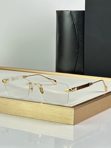 Montures de lunettes optiques carrées de luxe pour hommes, montures de lunettes sans monture tendance pour femmes - Product Image 5