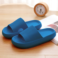 Hommes femmes plate-forme épaisse maison pantoufles mode antidérapant EVA salle de bain diapositives femme sandales 2022 été doux tongs