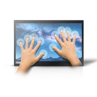 Fhd monitor portátil touch screen de 13.3 polegadas, com entrada usb c/hd 1080p, led, para laptop, ps4, switch, drop shipping
