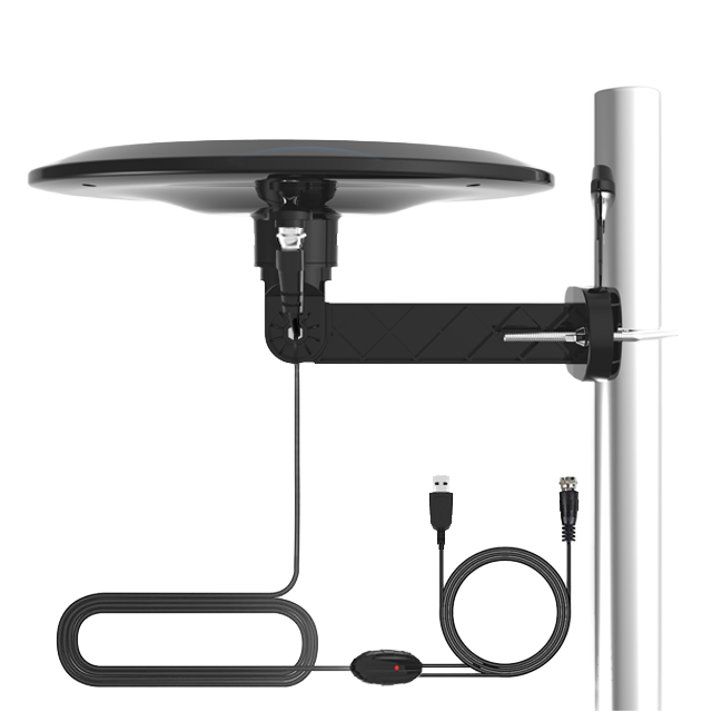 High-Gain HD Digital TV Antenna Plastic OEM/ODM/Gongren Private Mold Waterproof Outdoor Long-Range Amplified Ground Mount