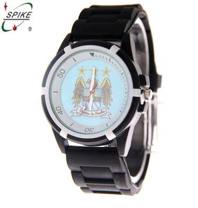 シリコンバンドステンレススチールバックケース付きサッカークラブ時計の多くの種類 - Product Image 3