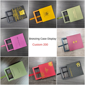 Scatola portagioie con finestra trasparente e cassetto scorrevole, scatola trasparente per esposizione di anelli, collane e <span class=keywords><strong>orecchini</strong></span>, scatola regalo per gioielli con logo personalizzato - Product Image 6