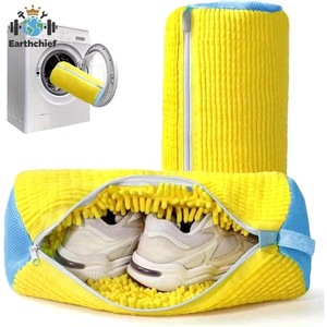 Sacs de nettoyage de chaussures réutilisables en polyester pour machine à laver, nettoyage en profondeur à 360°, pour l'été - Product Image 1