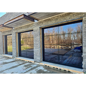 2026 Design Modern Full View Clear Garage Door Villa 9x8 Automatic Aluminum Frameless Glass Garage Door - Product Image 1