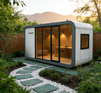 Vente directe d'usine, bungalow de luxe en bois de pommier, 20/40 pieds, préfabriqué, portable, séjour de vacances