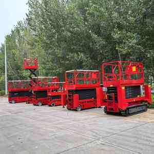 T-080 gunting elektrik, Lift 4-18m Aerial Platform 6m 8m 10m 12m 14m Skylift Mobile pengangkat gunting hidrolik - Product Image 5