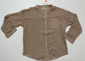 Áo sơ mi nữ Liu Ming bán chạy năm <span class=keywords><strong>2025</strong></span>, thiết kế logo tùy chỉnh, mùa hè, kiểu vintage, chất liệu cotton linen, màu trơn, dáng rộng, tay dài - Product Image 6