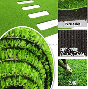 Gazon artificiel vert pour aménagement paysager, <span class=keywords><strong>tapis</strong></span> synthétique décontracté d'extérieur 20 mm, prix de gros - Product Image 4