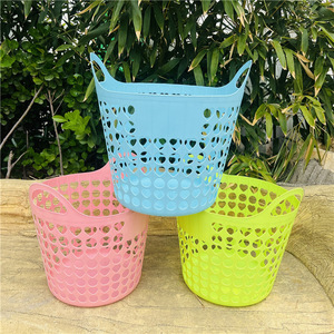 Heart Shaped Laundry <b>Basket</b> Round <b>Stackable</b> Storage <b>Basket</b> For Bathroom Clothing Organizer - Product Image 1