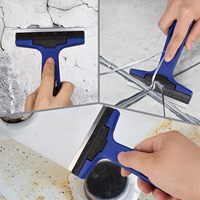 Outil grattoir à lame de rasoir de 4 pouces avec 10 lames pour le nettoyage, outil de décapage pour vitres, verre, carrelage, sols et autocollants