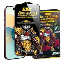 Protection d'écran en verre trempé HD transparent antistatique et anti-explosion pour iPhone 18 17 16 15 14 13 Pro Max