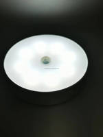 Grosir kabinet Sensor gerak isi ulang Led 6 detektor nirkabel dalam ruangan otomatis On/Off lemari kabinet Lotus lampu Led
